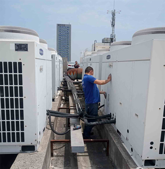 江阳中央空调制热和不制冷系统维修方法